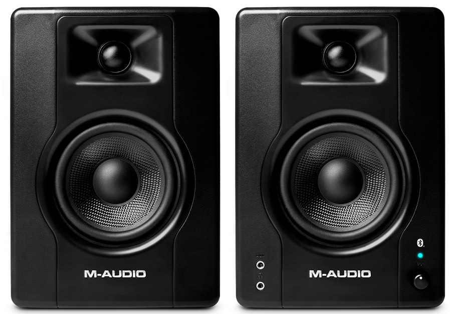 Par de Monitores Multimídia Bluetooth M-Audio BX3 BT de 3,5