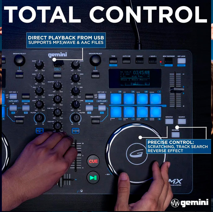 GMX Controladora DJ USB - 2 Canais Gemini---------