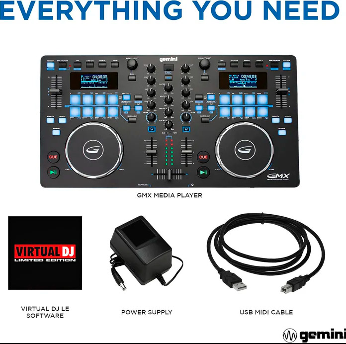 GMX Controladora DJ USB - 2 Canais Gemini-------