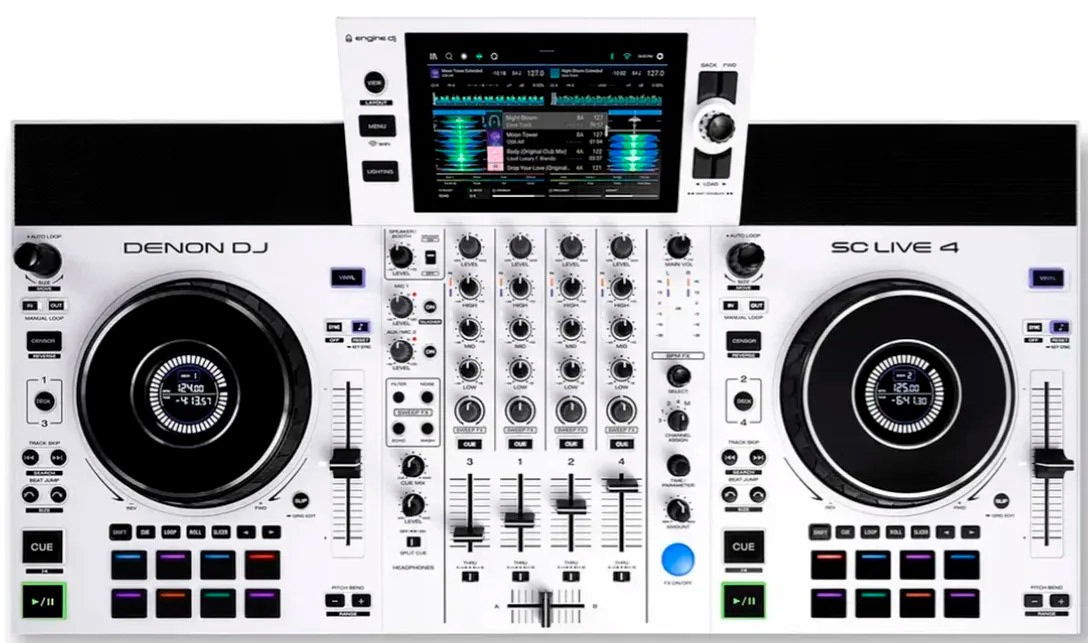 Denon DJ SC Live 4 Controladora DJ - Branca