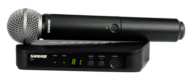 Shure BLX24 SM58 Sistema Vocal sem Fio