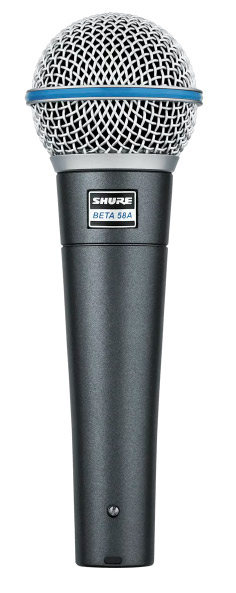 Shure Beta 58A Microfone Dinâmico para Vocal