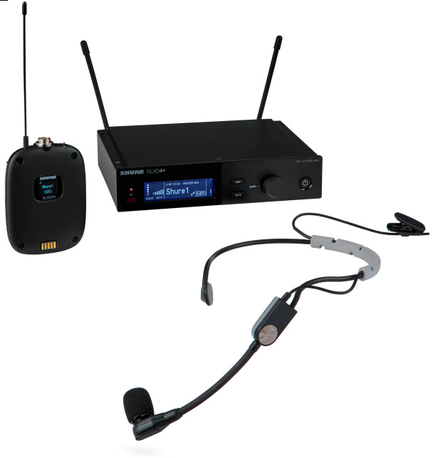 Shure SLXD14+ SM35 Sistema sem Fio Digital