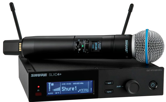 Shure SLXD24+ B58 Sistema Sem Fio Digital com Microfone