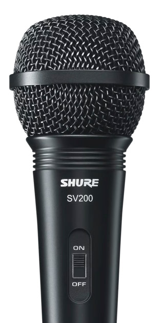 Shure SV200 Microfone Dinâmico para Karaokê e Voz-