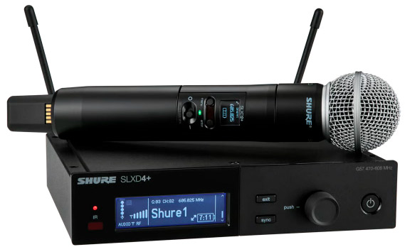 Shure SLXD24+ 58 Sistema de Microfone de Mão com SM58