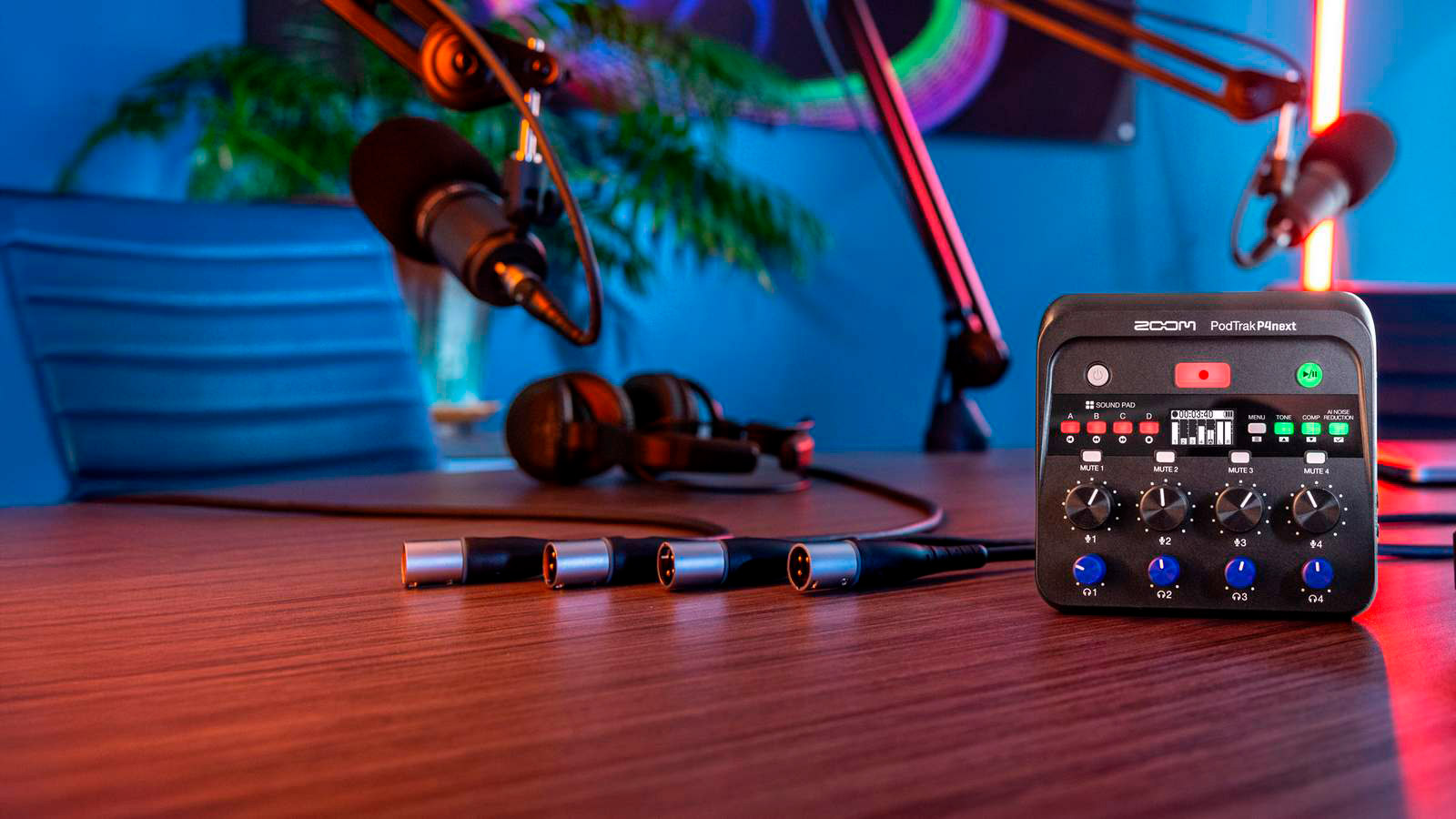 PodTrak P4next Zoom Gravador Podcast Interface Usb---