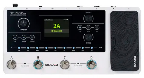 Mooer GE150 Pro Pedaleira Multiefeitos Guitarra - Branca