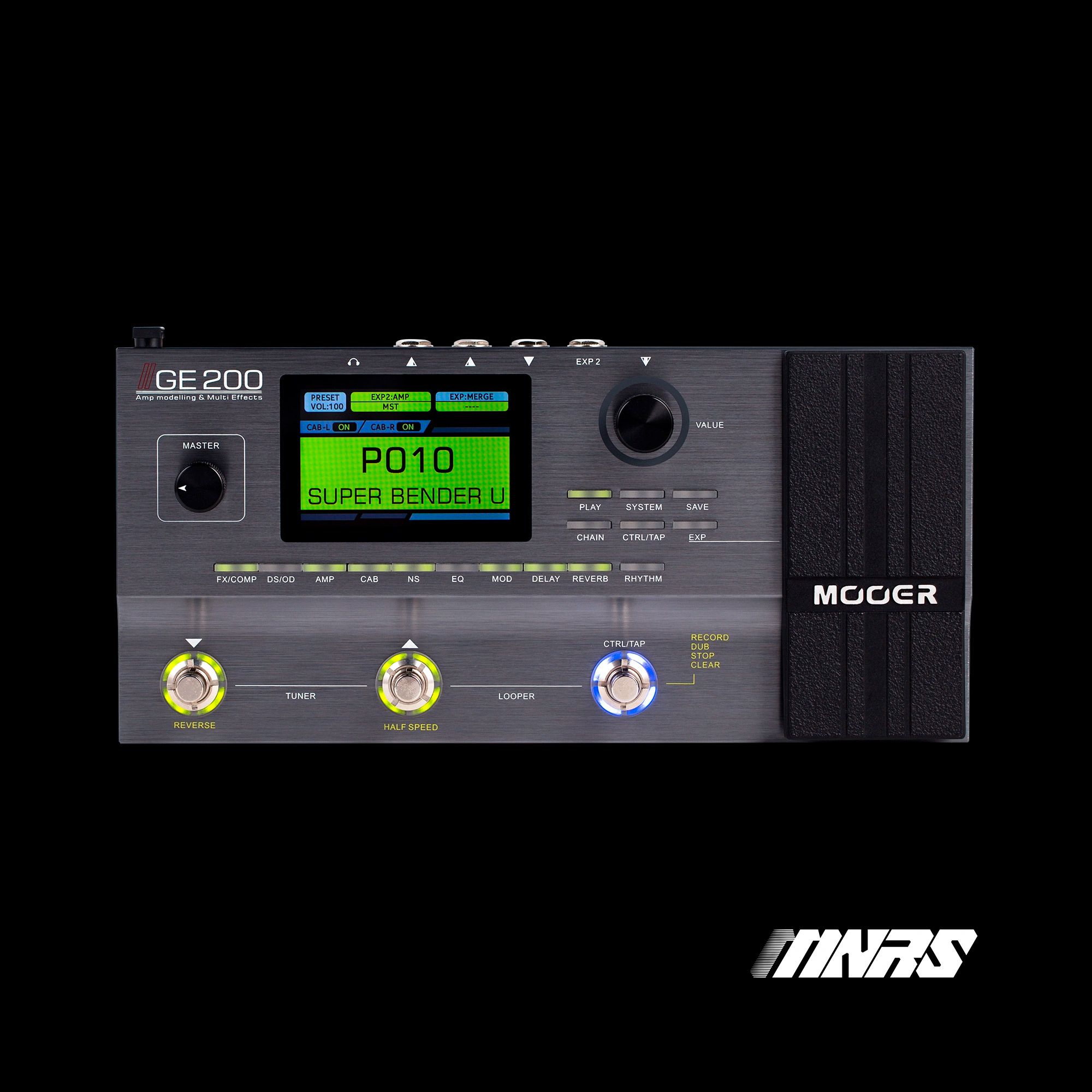 Mooer GE200 Pedaleira Multiefeitos Guitarra--