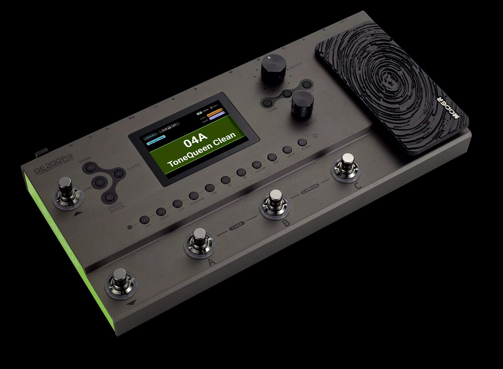 Mooer GE200 Pro Pedaleira Multiefeitos Guitarra - Cinza-