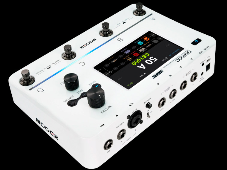 Mooer GS1000 Pedaleira Multiefeitos Guitarra - Branca---
