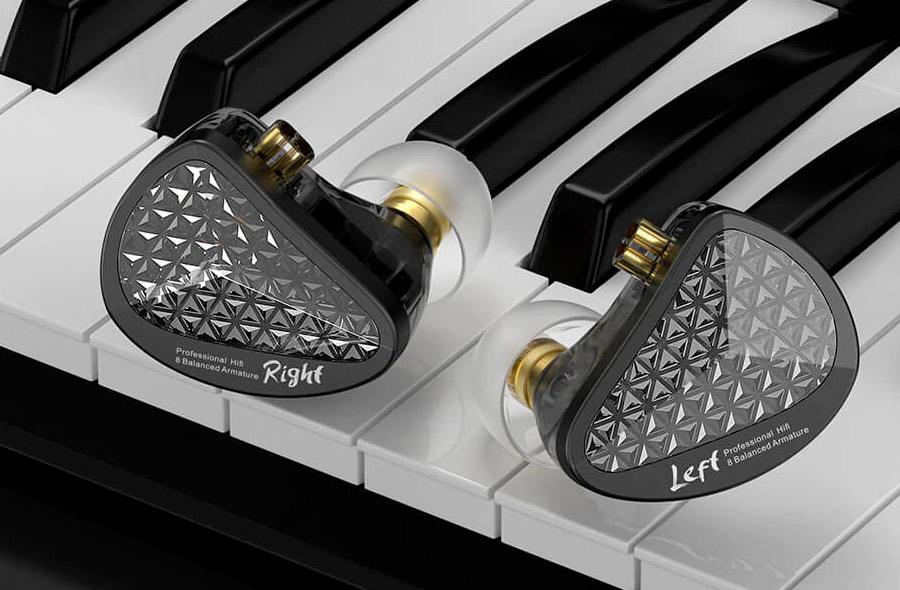 KZ AS16 Pro Fone In-Ear sem Microfone - Preto--