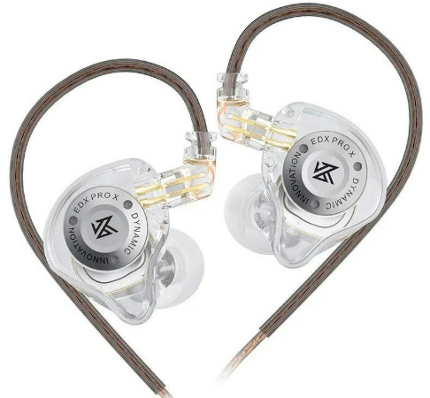 KZ EDX Pro X Fone In-Ear sem Microfone - Transparente
