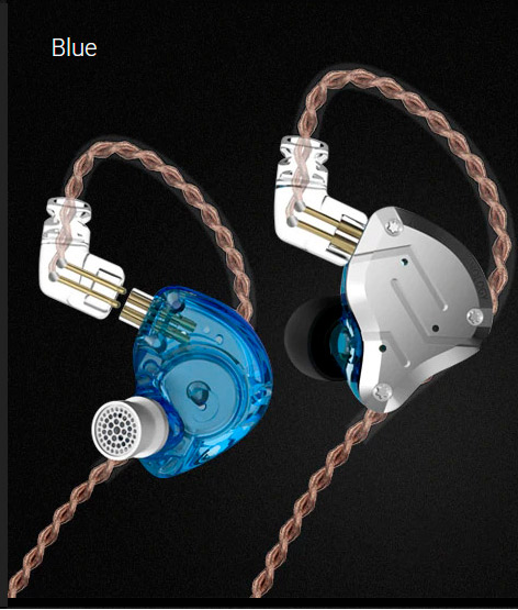 KZ ZS10 Pro Fone In-Ear sem Microfone - Azul-