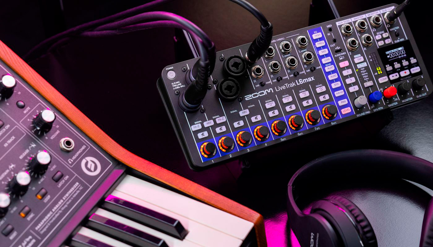 LiveTrak L6max Zoom Mixer e Gravador-------------