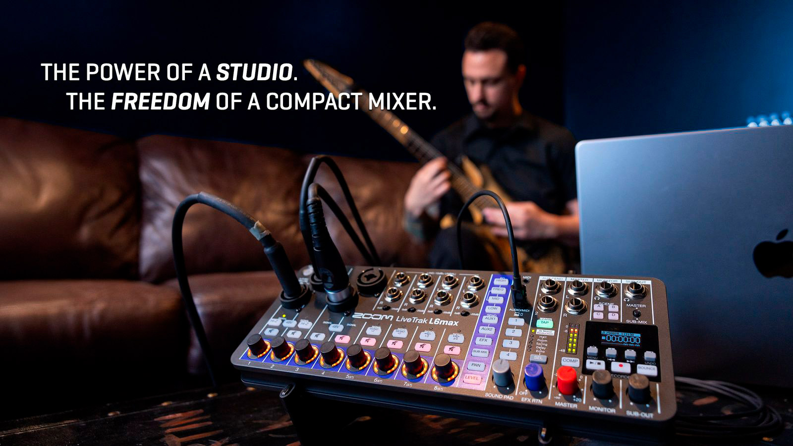 LiveTrak L6max Zoom Mixer e Gravador----