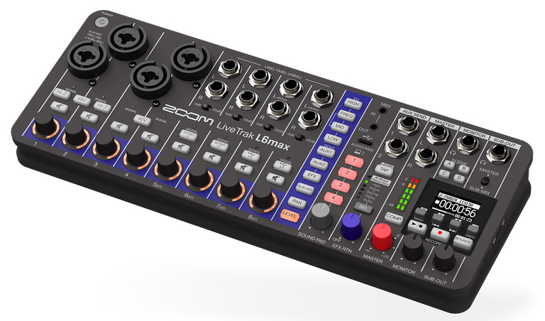LiveTrak L6max Zoom Mixer e Gravador-----
