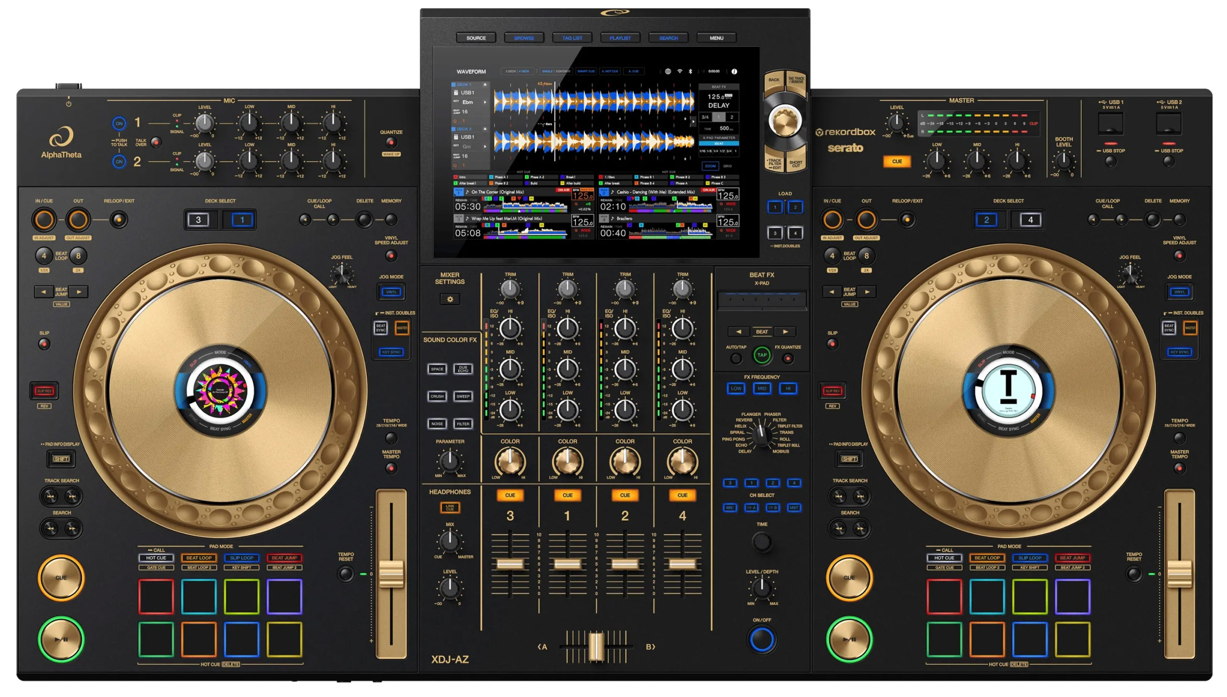 XDJ-AZ-N AlphaTheta Controladora Pioneer DJ Gold
